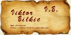 Viktor Bilkić vizit kartica